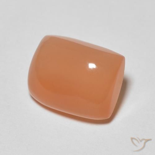 Pedra da Lua Laranja Médio Natural 2.32ct, Almofada, Translúcido