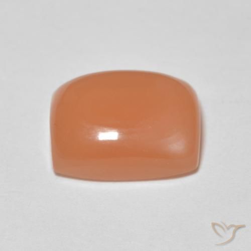 Pedra da Lua Laranja Médio Natural 2.32ct, Almofada, Translúcido