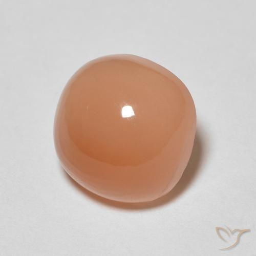 Pedra da Lua pêssego laranja Natural 2.40ct, Almofada, Translúcido