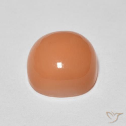 Pedra da Lua pêssego laranja Natural 2.40ct, Almofada, Translúcido