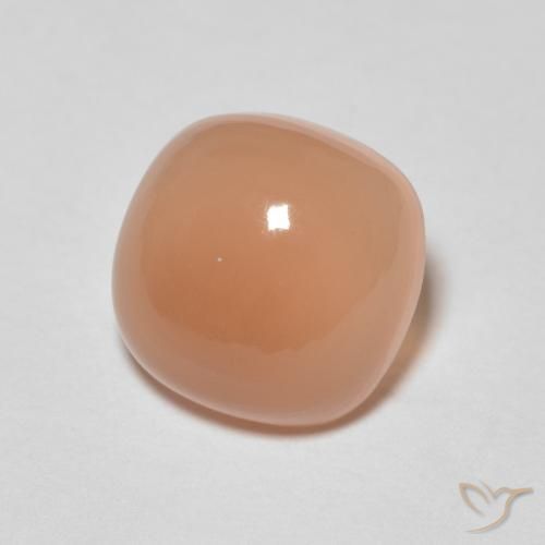 Pedra da Lua pêssego laranja Natural 2.12ct, Almofada, Translúcido