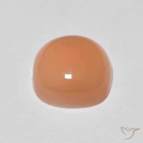 Pedra da Lua pêssego laranja Natural 2.12ct, Almofada, Translúcido