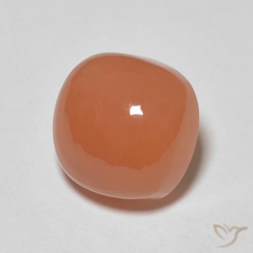 Pedra da Lua Laranja claro Natural 2.85ct, Almofada, Translúcido