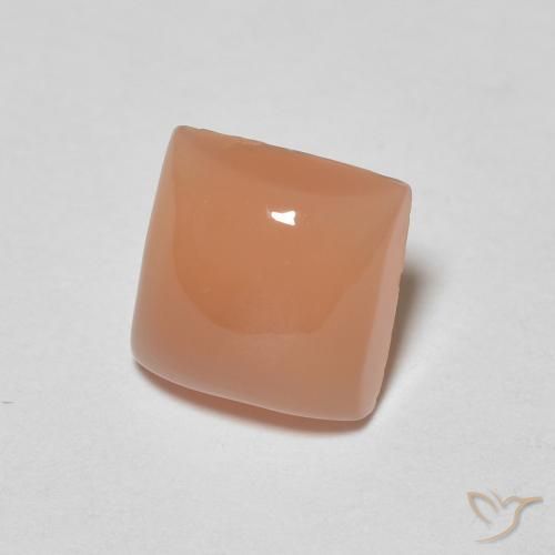 Pedra da Lua Laranja Médio Natural 1.63ct, Quadrado, Translúcido