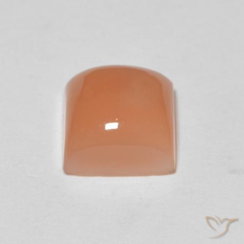 Pedra da Lua Laranja Médio Natural 1.63ct, Quadrado, Translúcido