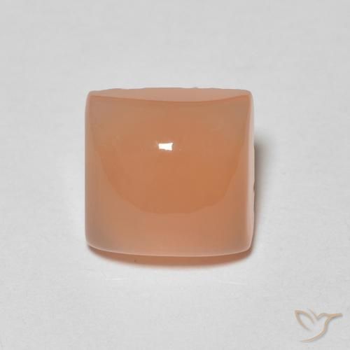 1.86ct Natural Laranja Médio Pedra da Lua, Quadrado, Translúcido