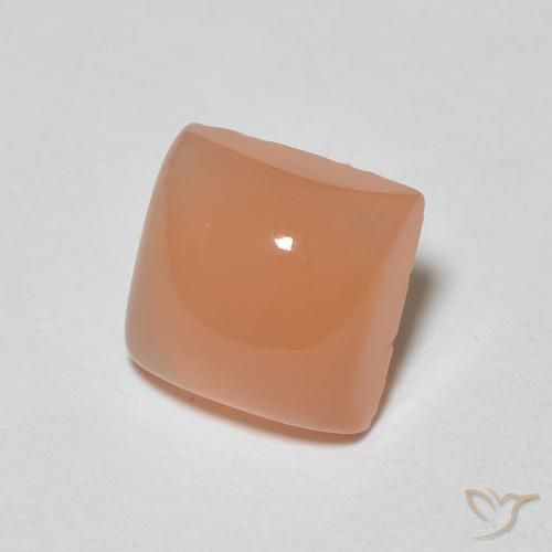 Pedra da Lua Laranja Médio Natural 1.86ct, Quadrado, Translúcido