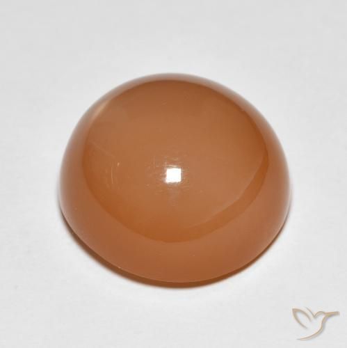 Pedra da Lua Laranja Médio Natural 11.93ct, Redondo, Translúcido