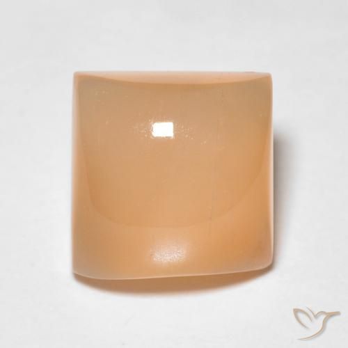 2.20ct Natural Medium Light-Orange Pedra da Lua, Quadrado, Translúcido
