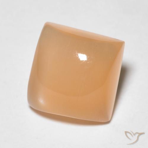 Pedra da Lua Medium Light-Orange Natural 2.20ct, Quadrado, Translúcido