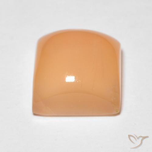 Pedra da Lua Medium Light-Orange Natural 2.20ct, Quadrado, Translúcido