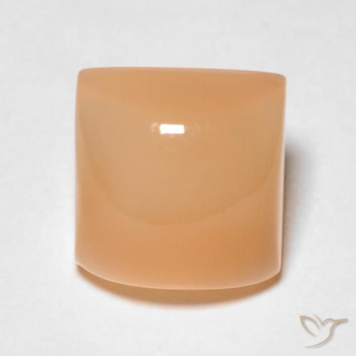 2.58ct Natural Medium Light-Orange Pedra da Lua, Quadrado, Translúcido