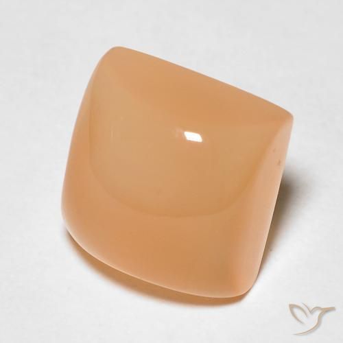 Pedra da Lua Medium Light-Orange Natural 2.58ct, Quadrado, Translúcido