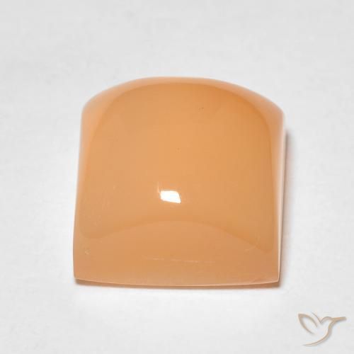 Pedra da Lua Medium Light-Orange Natural 2.58ct, Quadrado, Translúcido