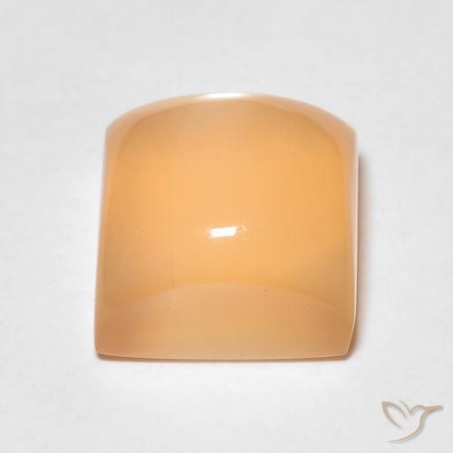 Pedra da Lua Laranja Médio Natural 2.51ct, Quadrado, Translúcido