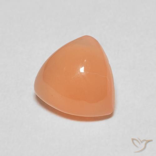 Pedra da Lua Laranja claro Natural 1.40ct, Trilhão, Translúcido