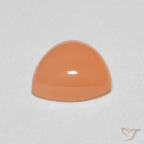 Pedra da Lua pêssego laranja Natural 1.77ct, Trilhão, Translúcido