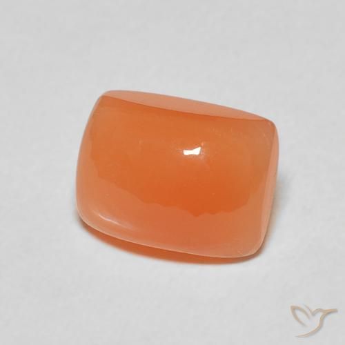 Pedra da Lua Laranja Profundo Natural 2.48ct, Almofada, Translúcido
