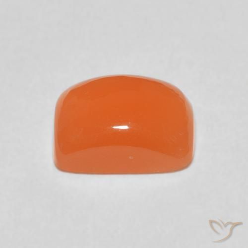 Pedra da Lua Laranja Profundo Natural 2.48ct, Almofada, Translúcido