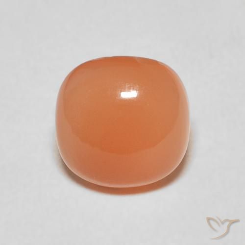 1.84ct Natural Laranja claro Pedra da Lua, Almofada, Translúcido