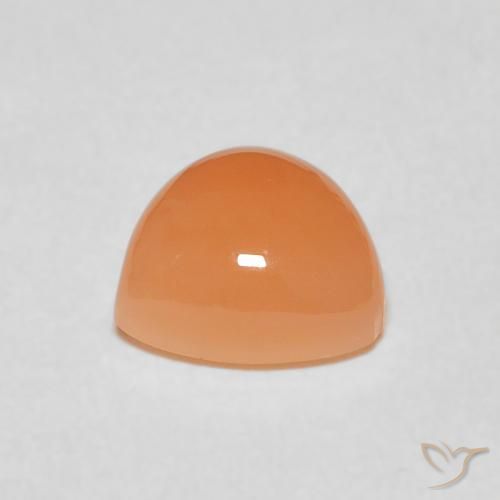 Pedra da Lua Damasco Laranja Quente Natural 1.83ct, Trilhão, Translúcido