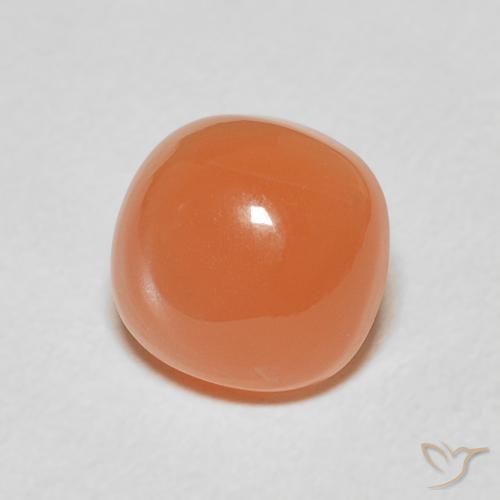 Pedra da Lua Laranja claro Natural 2.24ct, Almofada, Translúcido
