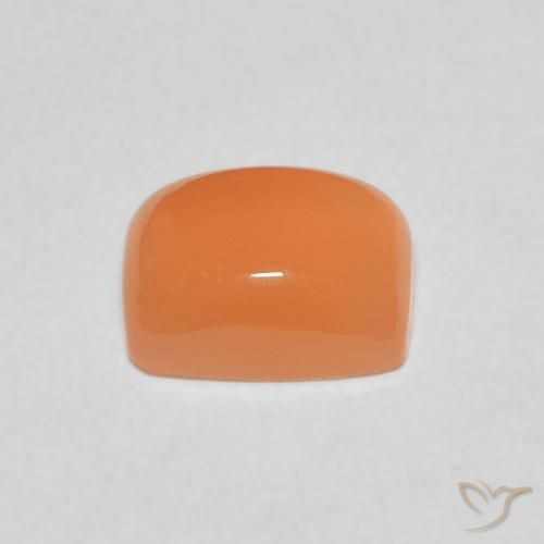 Pedra da Lua Laranja Médio Natural 2.54ct, Almofada, Translúcido