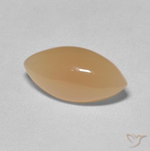 Pedra da Lua Laranja Médio Natural 2.91ct, Marquesa, Translúcido