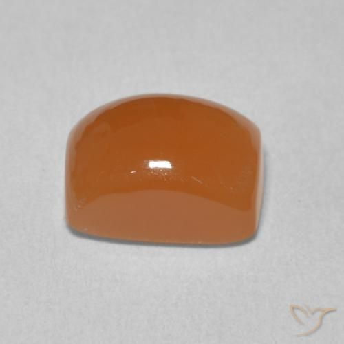 Pedra da Lua Laranja Profundo Natural 2.75ct, Almofada, Translúcido