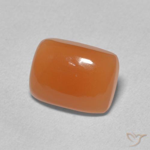 Pedra da Lua Laranja Médio Natural 2.04ct, Almofada, Translúcido