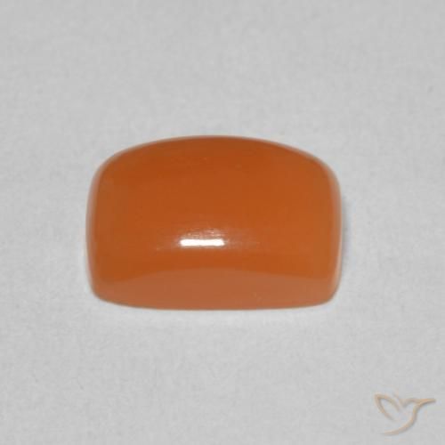 Pedra da Lua Laranja Médio Natural 2.04ct, Almofada, Translúcido