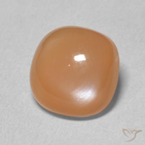 Pedra da Lua pêssego laranja Natural 1.96ct, Almofada, Translúcido