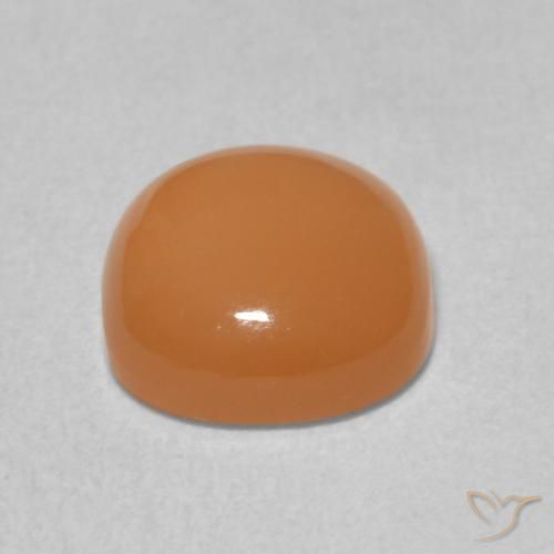 Pedra da Lua pêssego laranja Natural 1.96ct, Almofada, Translúcido