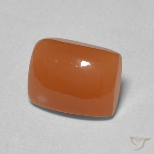 Pedra da Lua Laranja Profundo Natural 2.19ct, Almofada, Translúcido