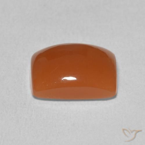 Pedra da Lua Laranja Profundo Natural 2.19ct, Almofada, Translúcido
