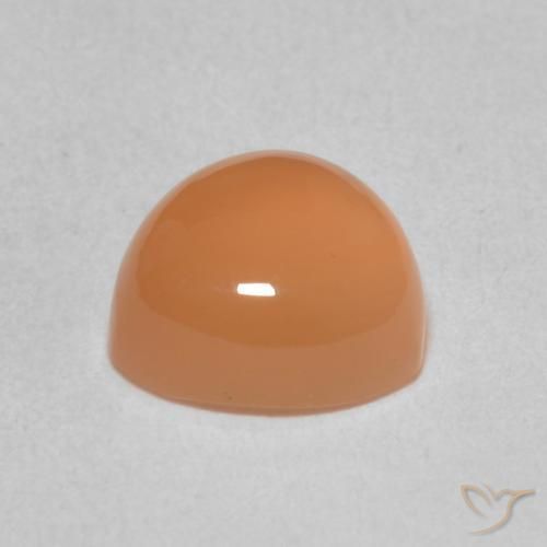 Pedra da Lua pêssego laranja Natural 2.04ct, Trilhão, Translúcido