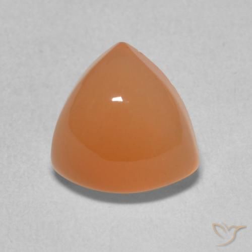 1.92ct Natural Laranja claro Pedra da Lua, Trilhão, Translúcido