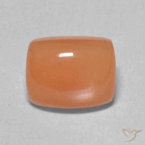 2.46ct Natural Laranja claro Pedra da Lua, Almofada, Translúcido