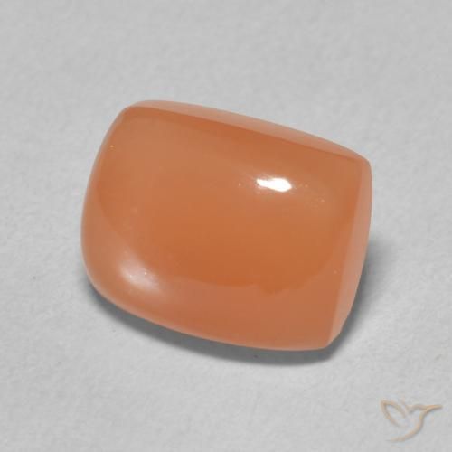 Pedra da Lua Laranja claro Natural 2.46ct, Almofada, Translúcido