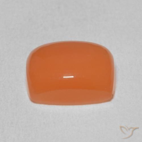 Pedra da Lua Laranja claro Natural 2.46ct, Almofada, Translúcido