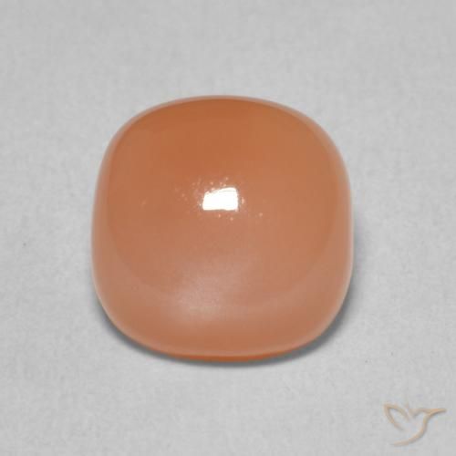 2.34ct Natural Laranja claro Pedra da Lua, Almofada, Translúcido