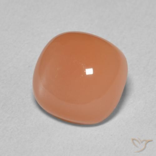 Pedra da Lua Laranja claro Natural 2.34ct, Almofada, Translúcido