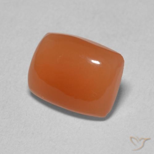 Pedra da Lua Laranja Profundo Natural 1.96ct, Almofada, Translúcido