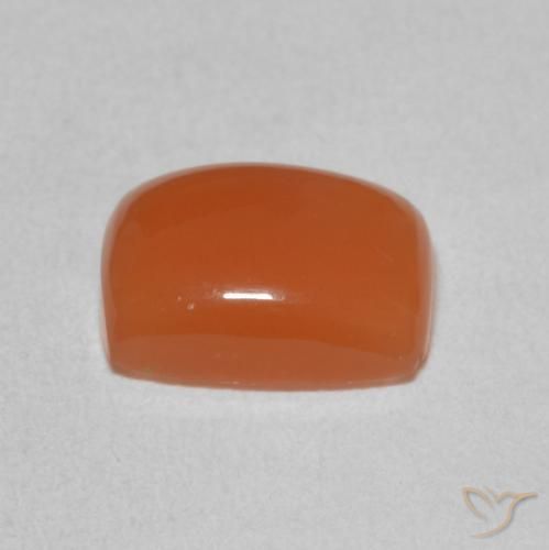 Pedra da Lua Laranja Profundo Natural 1.96ct, Almofada, Translúcido