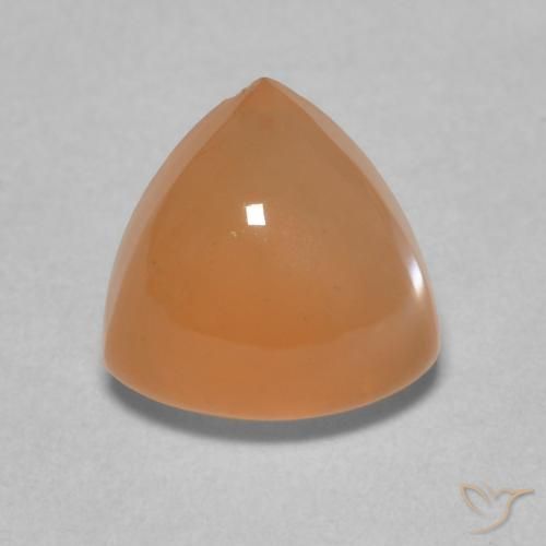1.90ct Natural Laranja Melão Pedra da Lua, Trilhão, Translúcido