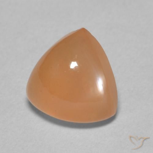 Pedra da Lua Laranja Melão Natural 1.90ct, Trilhão, Translúcido