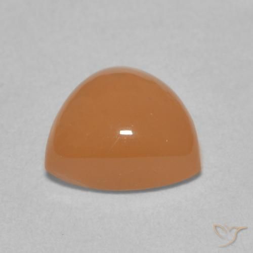 Pedra da Lua Laranja Melão Natural 1.90ct, Trilhão, Translúcido