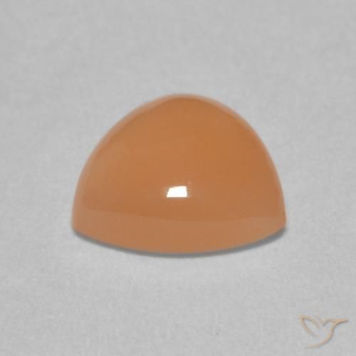 Pedra da Lua Medium Light-Orange Natural 1.48ct, Trilhão, Translúcido
