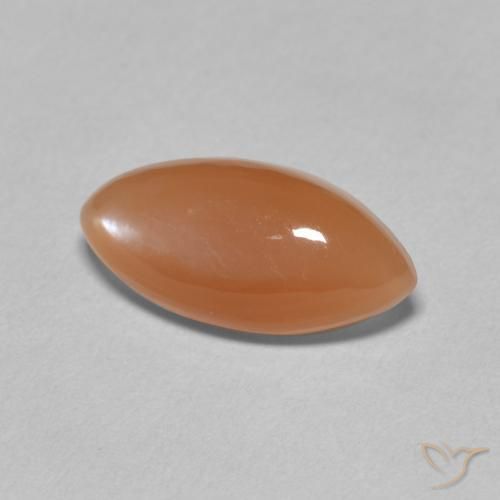 Pedra da Lua Laranja Médio Natural 3.03ct, Marquesa, Translúcido