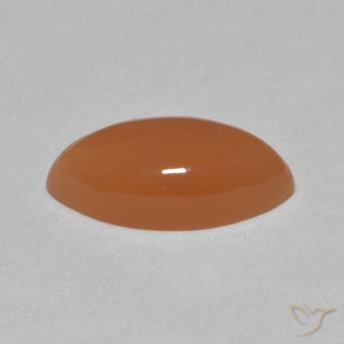 Pedra da Lua Laranja Médio Natural 3.03ct, Marquesa, Translúcido
